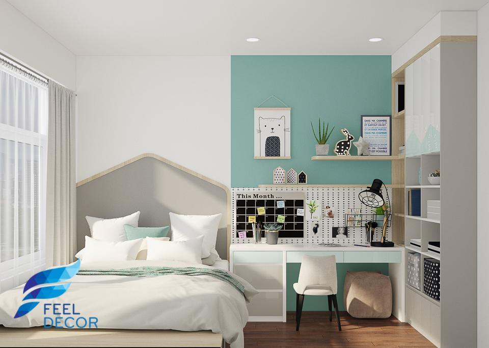 Hình ảnh: thiết kế thi công nội thất căn hộ 3 phòng ngủ 97m2 chung cư Sunrise Riverside