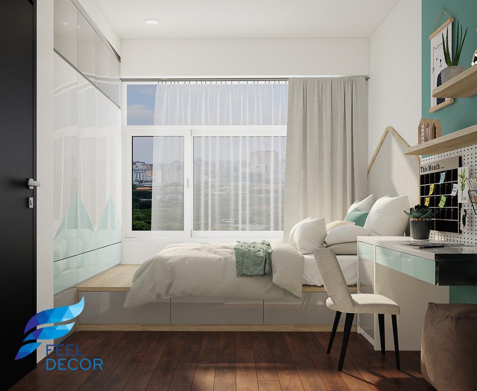 Hình ảnh: thiết kế thi công nội thất căn hộ 3 phòng ngủ 97m2 chung cư Sunrise Riverside