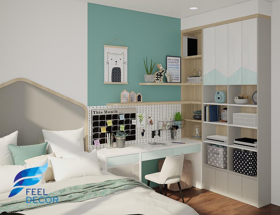 Hình ảnh: thiết kế thi công nội thất căn hộ 3 phòng ngủ 97m2 chung cư Sunrise Riverside