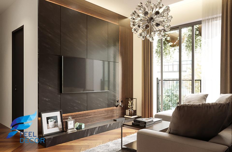 Hình ảnh: Thiết kế thi công nội thất căn hộ 2 phòng ngủ 75m2 chung cư Masteri An Phú