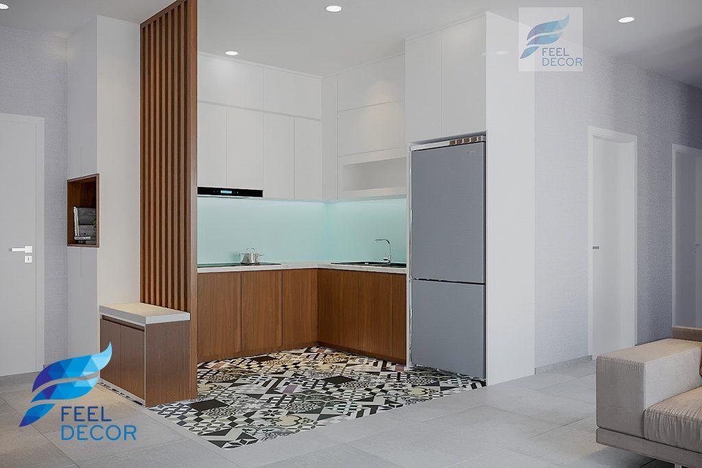 Hình ảnh: Thiết kế thi công nội thất căn hộ 2 phòng ngủ 83m2 chung cư Sunrise Riverside