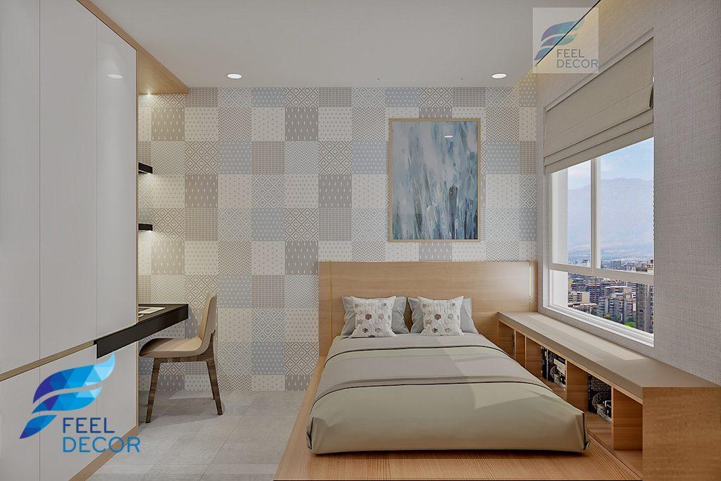 Hình ảnh: Thiết kế thi công nội thất căn hộ 2 phòng ngủ 83m2 chung cư Sunrise Riverside