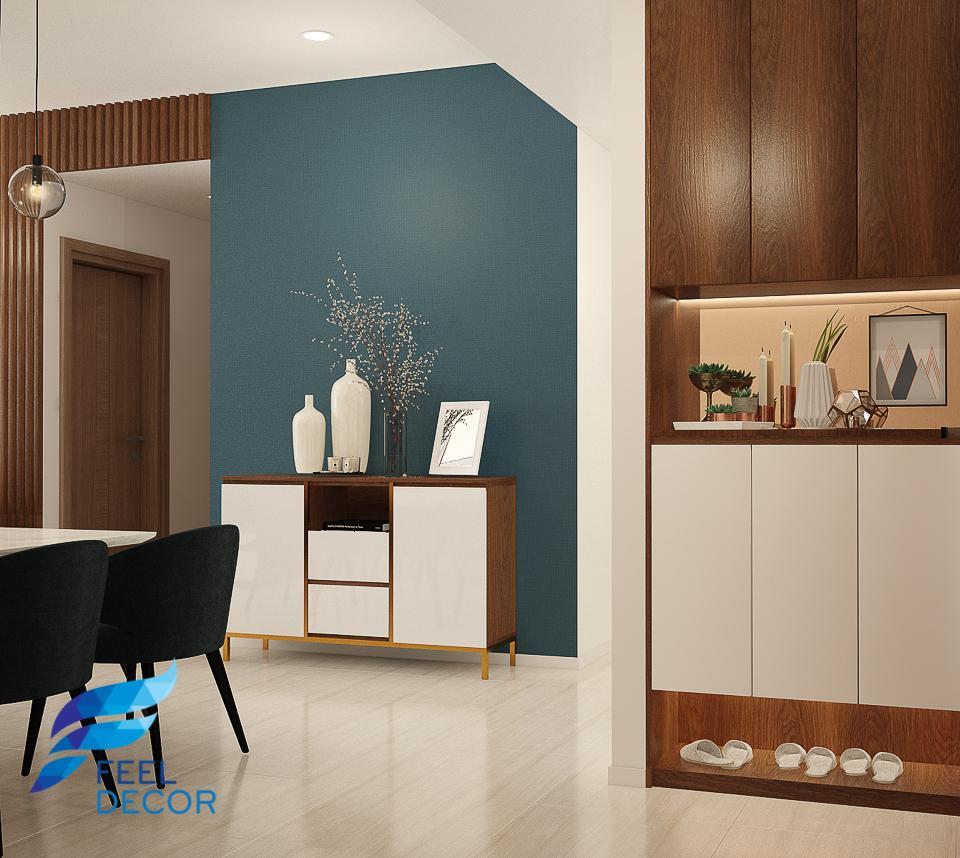Hình ảnh: Thiết kế thi công nội thất căn hộ 2 phòng ngủ 90m2 chung cư Sadora KĐT Sala