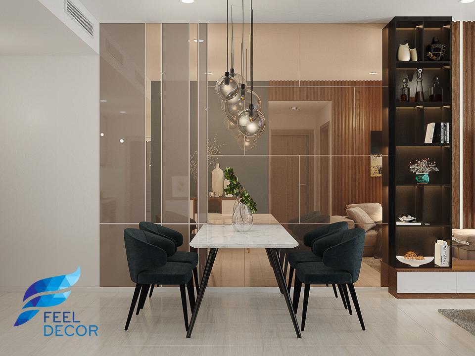 Hình ảnh: Thiết kế thi công nội thất căn hộ 2 phòng ngủ 90m2 chung cư Sadora KĐT Sala