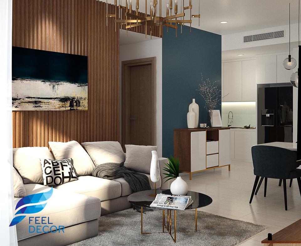 Hình ảnh: Thiết kế thi công nội thất căn hộ 2 phòng ngủ 90m2 chung cư Sadora KĐT Sala