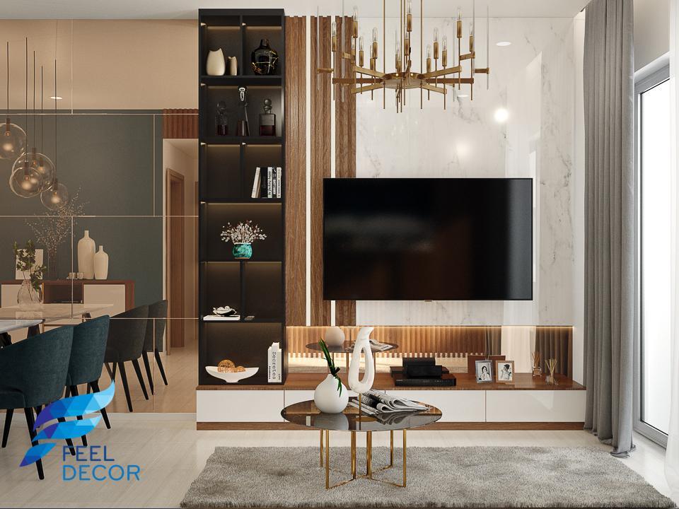 Hình ảnh: Thiết kế thi công nội thất căn hộ 2 phòng ngủ 90m2 chung cư Sadora KĐT Sala