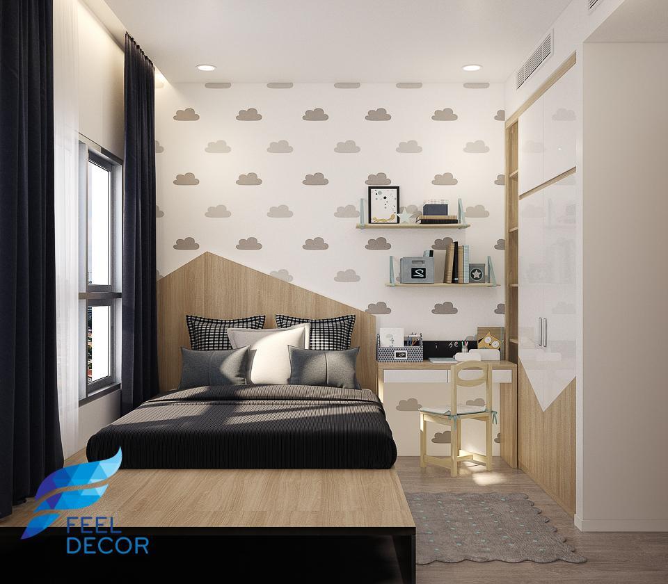 Hình ảnh: Thiết kế thi công nội thất căn hộ 2 phòng ngủ 90m2 chung cư Sadora KĐT Sala