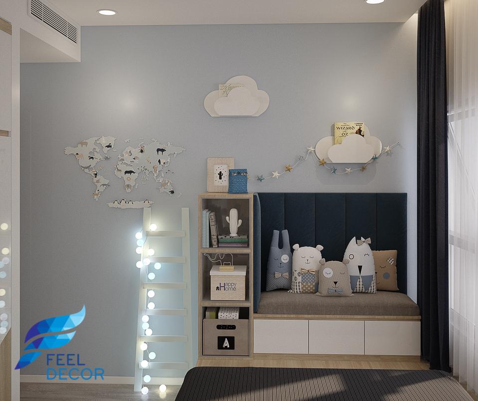 Hình ảnh: Thiết kế thi công nội thất căn hộ 2 phòng ngủ 90m2 chung cư Sadora KĐT Sala