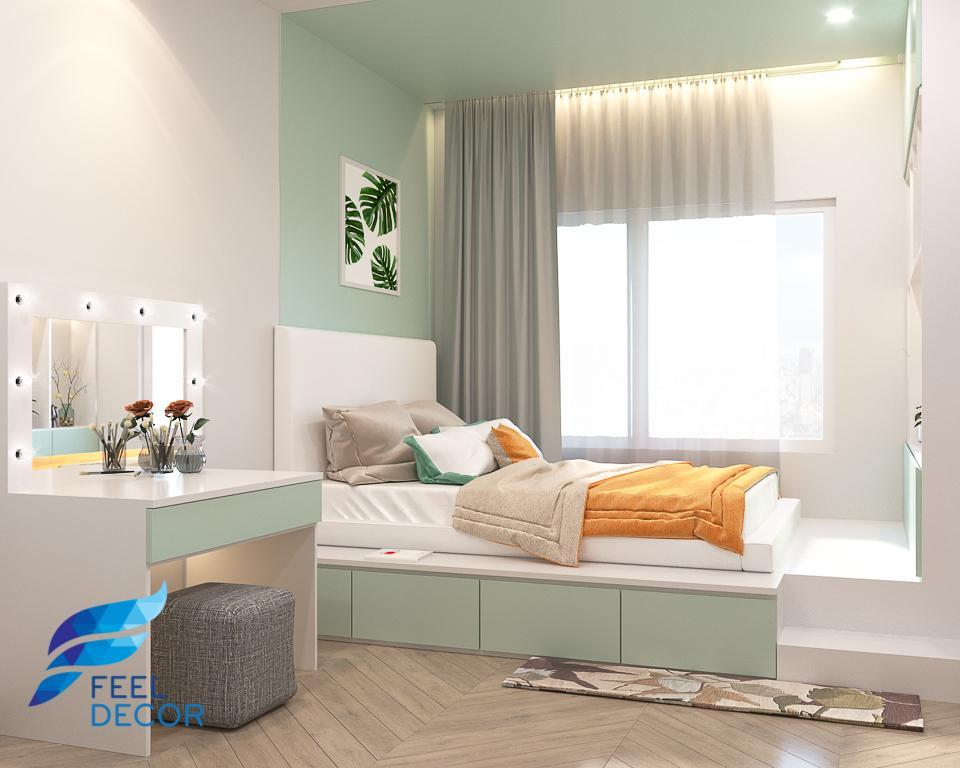 Hình ảnh: Thiết kế thi công nội thất căn hộ 2 phòng ngủ 109m2 chung cư Hà Đô Centrosa