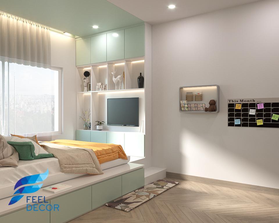 Hình ảnh: Thiết kế thi công nội thất căn hộ 2 phòng ngủ 109m2 chung cư Hà Đô Centrosa