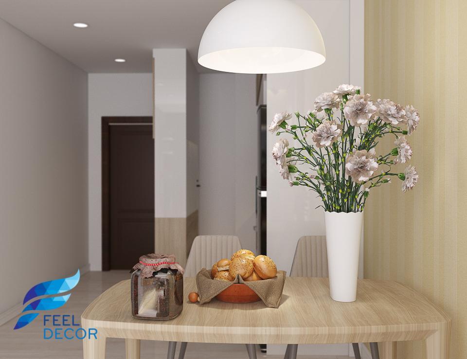 Hình ảnh: Thiết kế thi công nội thất căn hộ 69m2 (2 phòng ngủ) chung cư The PegaSuite