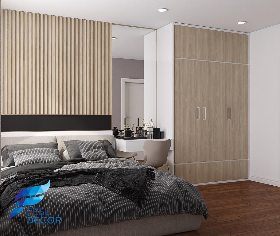 Hình ảnh: Thiết kế thi công nội thất căn hộ 69m2 (2 phòng ngủ) chung cư The PegaSuite
