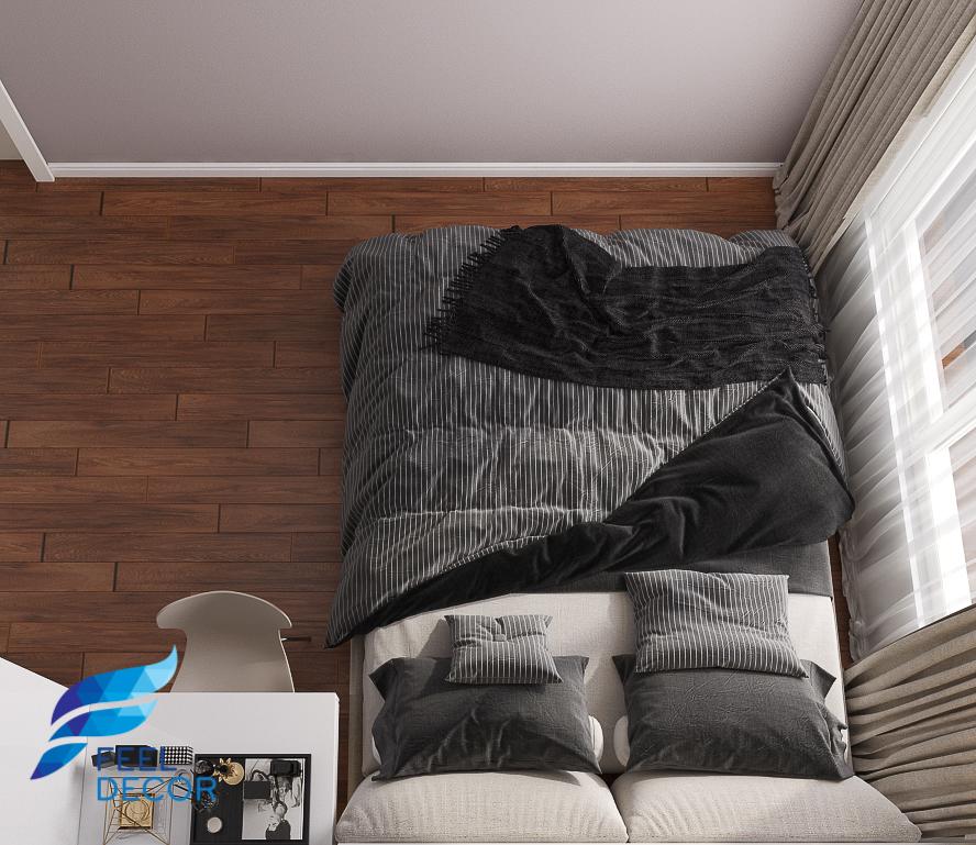 Hình ảnh: Thiết kế thi công nội thất căn hộ 69m2 (2 phòng ngủ) chung cư The PegaSuite