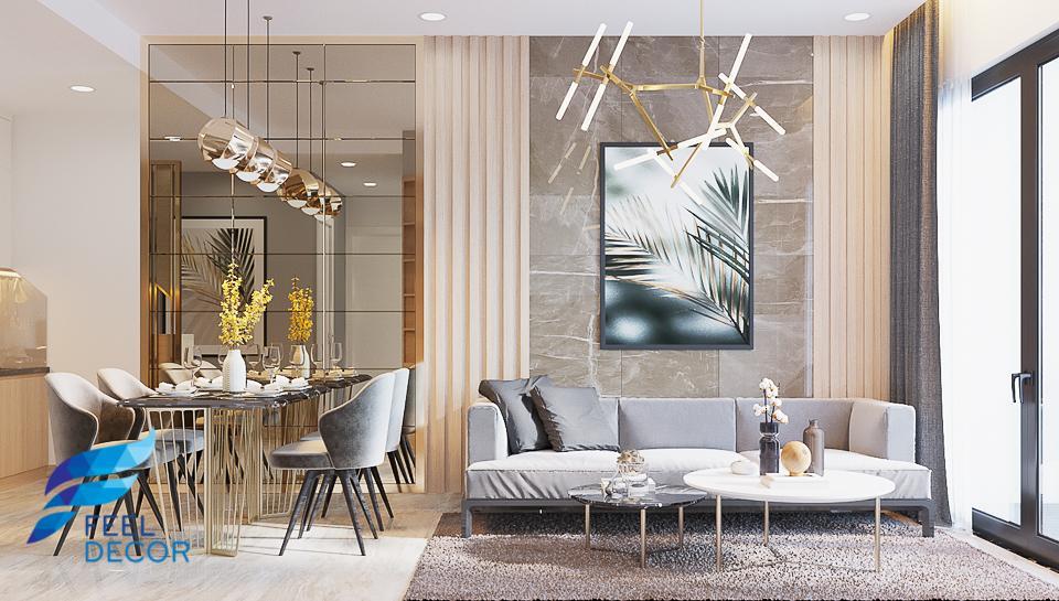 Hình ảnh: Thiết kế thi công nội thất căn hộ 2 phòng ngủ 81m2 chung cư Masteri An Phú