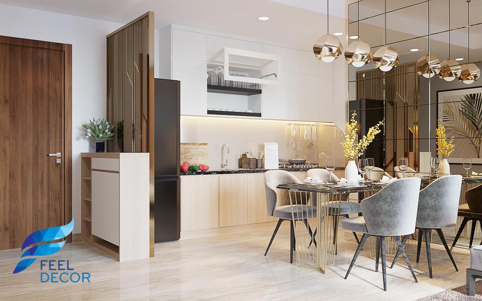 Hình ảnh: Thiết kế thi công nội thất căn hộ 2 phòng ngủ 81m2 chung cư Masteri An Phú