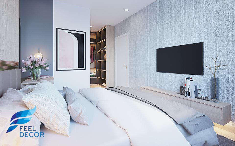 Hình ảnh: Thiết kế thi công nội thất căn hộ 2 phòng ngủ 81m2 chung cư Masteri An Phú