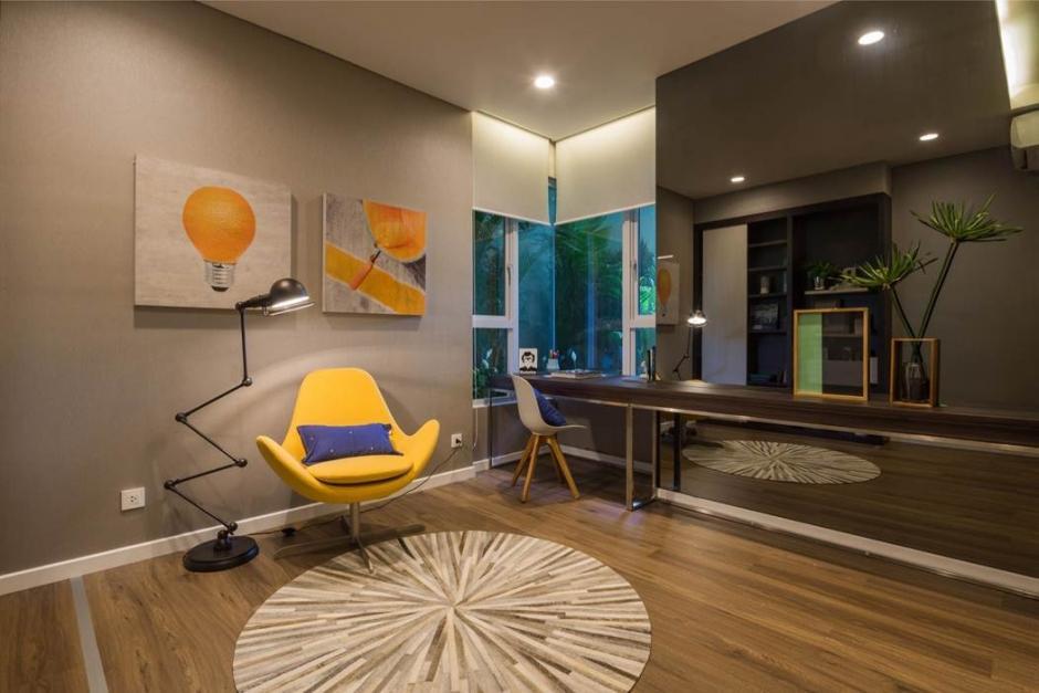 Không gian làm việc sáng tạo, tiện lợi của căn hộ Estella Heights.