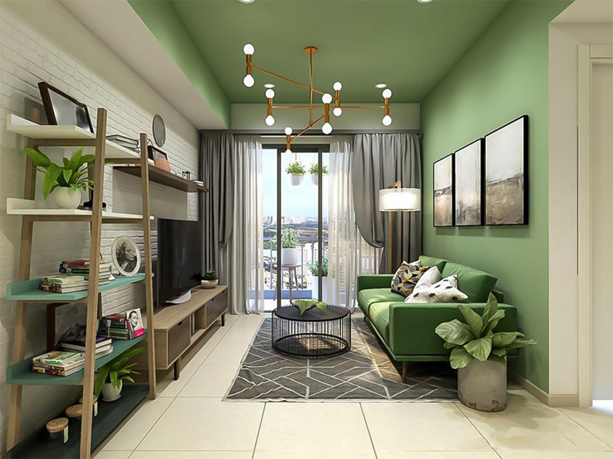 Bạn đã thử dùng màu xanh lá mạ trong thiết kế nội thất chưa?