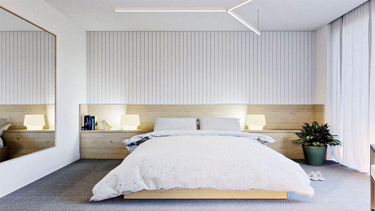 phòng ngủ mang phong cách tối giản