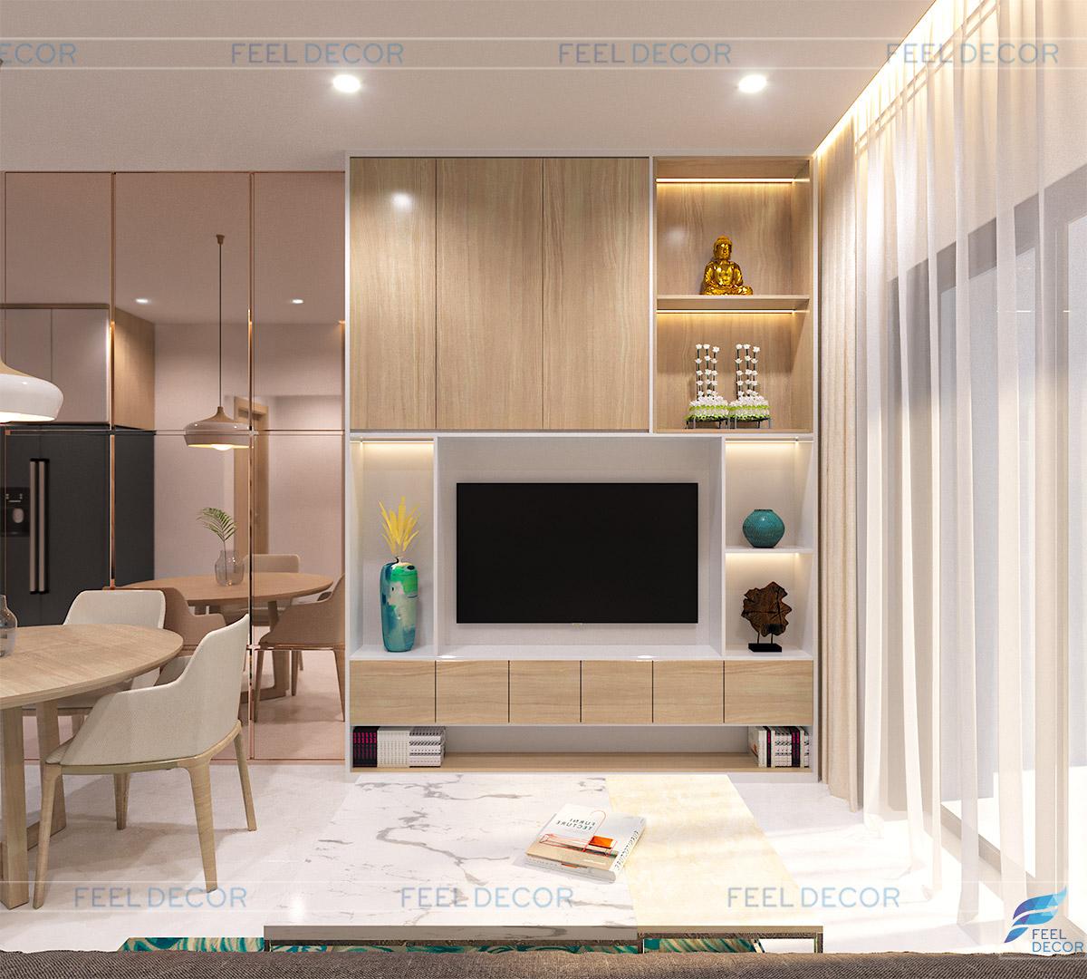 Thiết kế thi công nội thất căn hộ 2PN chung cư Botanica Primier – Chủ đầu tư chị Quỳnh