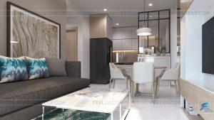 Thiết kế thi công nội thất căn hộ 2PN chung cư Botanica Primier – Chủ đầu tư chị Quỳnh