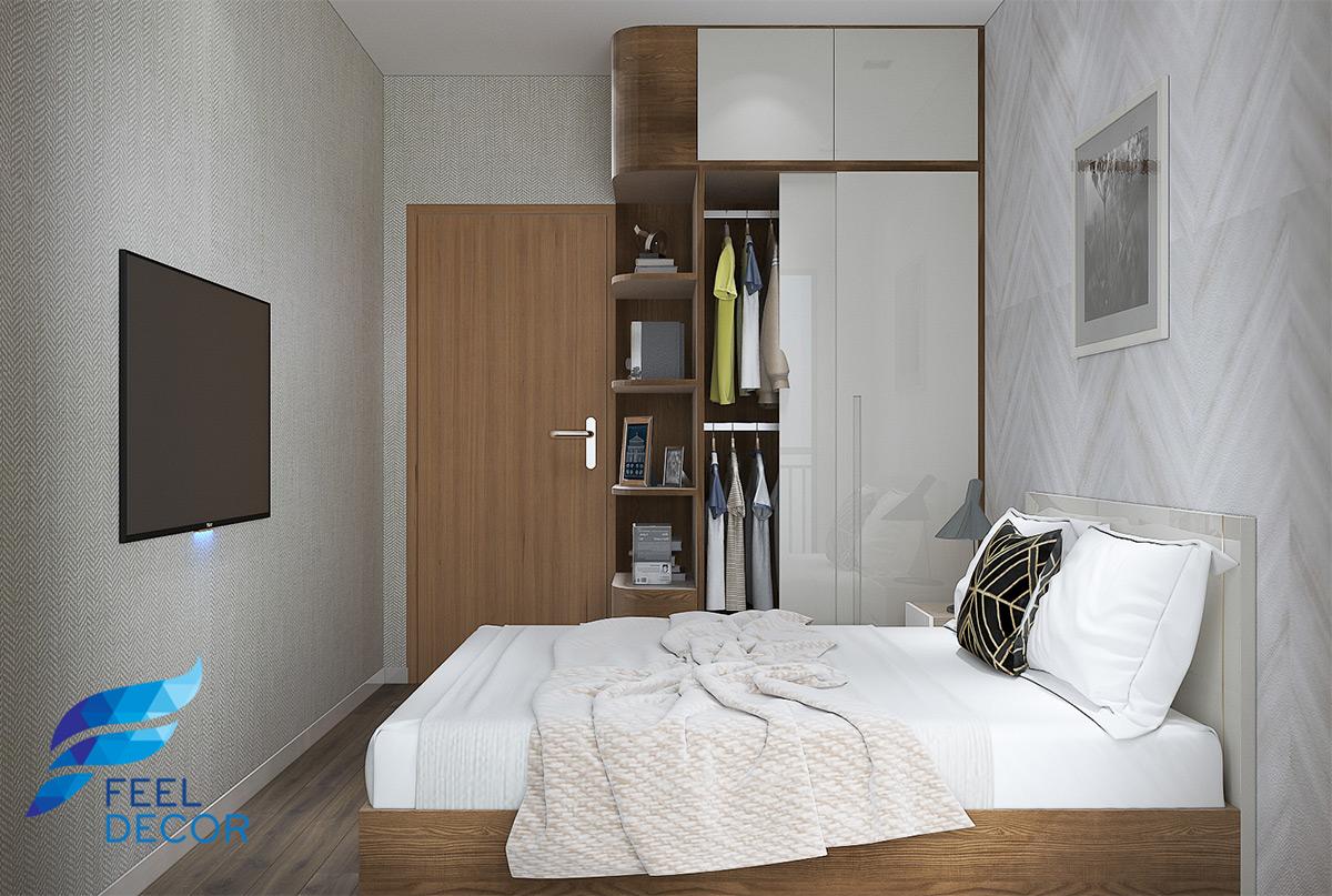 Thiết kế thi công nội thất căn hộ 80m2 – 2 phòng ngủ chung cư The Sun Avenue NovaLand – Chủ đầu tư chị Dung