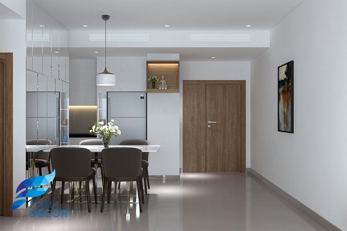 Thiết kế thi công nội thất căn hộ 82m2 chung cư Sadora – Chủ sở hữu Chị Vy