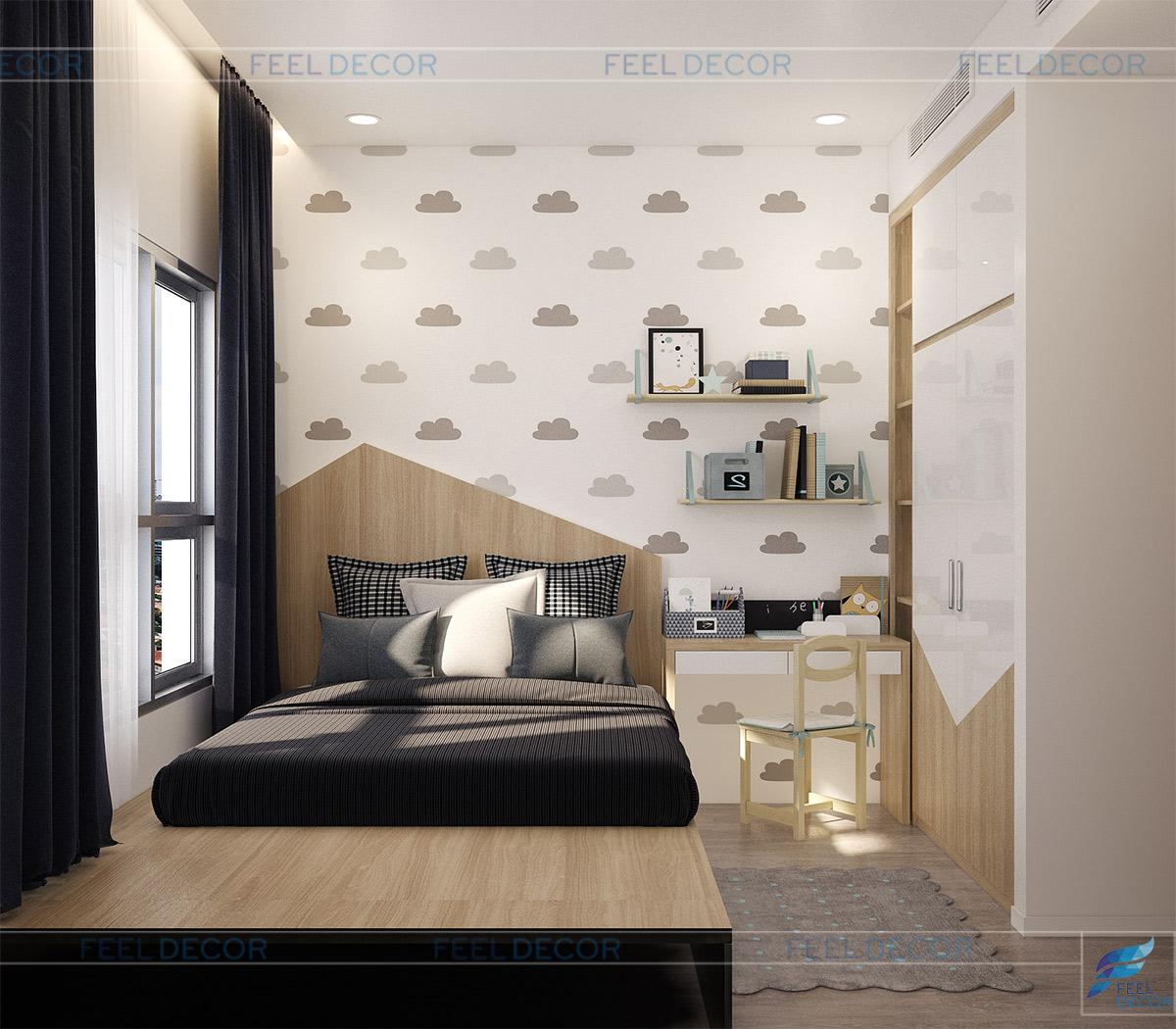 thiết kế thi công nội thất căn hộ Sadora Sala