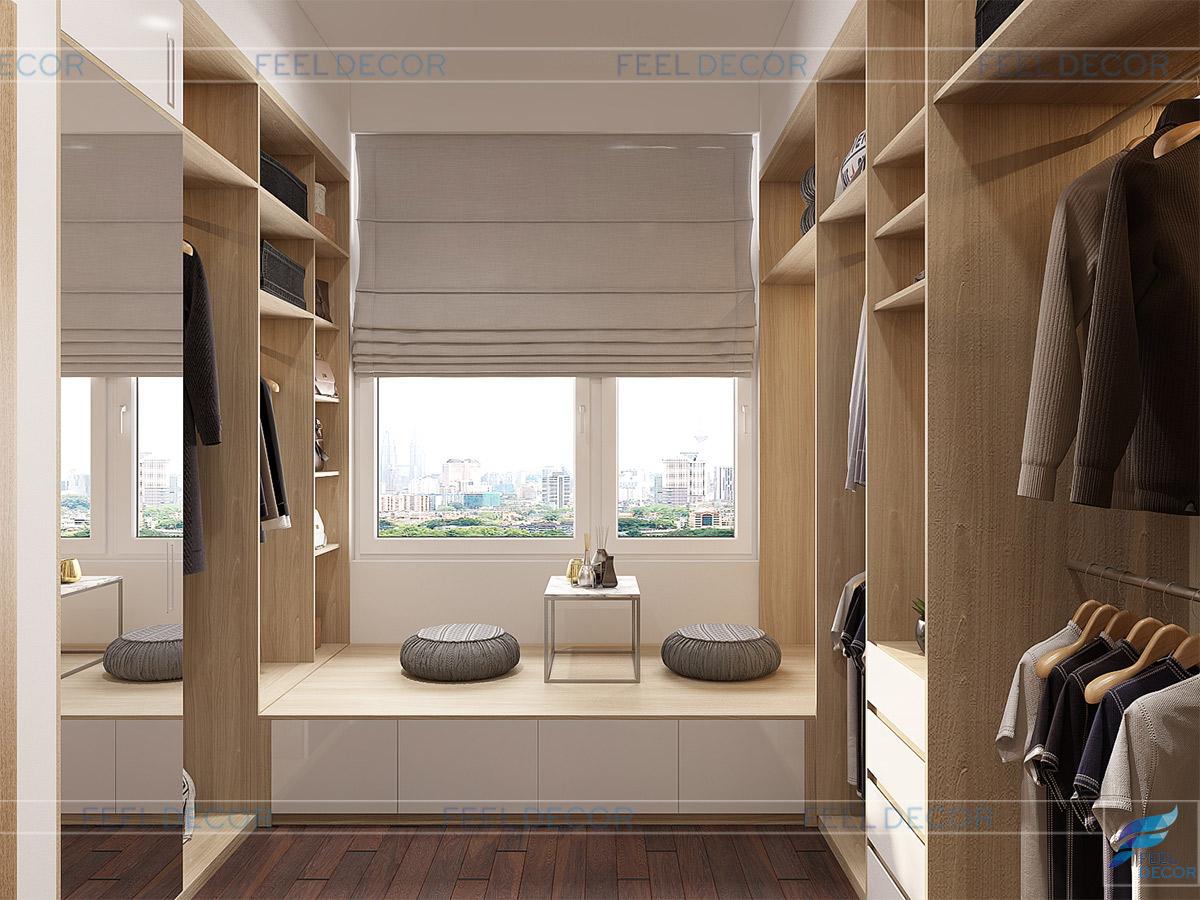 Thiết kế thi công nội thất căn hộ 94m2 2 phòng ngủ chung cư Richstar – Chủ đầu tư anh Bình