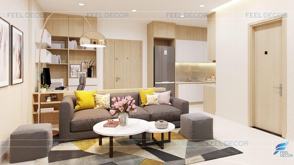 Thiết kế thi công nội thất căn hộ chung cư The South Dragon – Chủ đầu tư chị Hoa