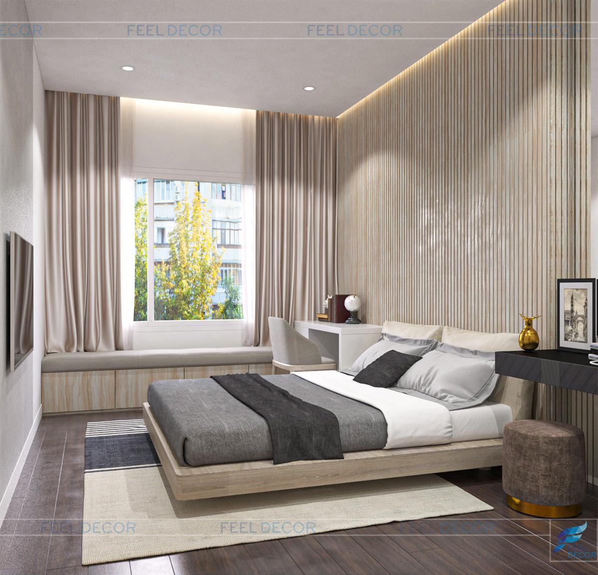 Thiết kế thi công nội thất căn hộ chung cư Golden Mansion – Chủ đầu tư Anh Trung