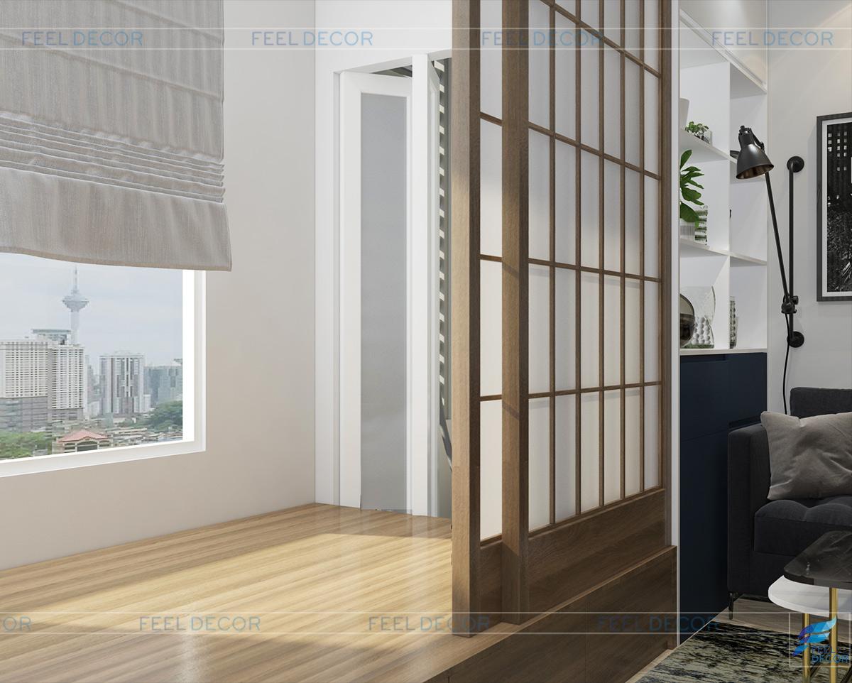 Thiết kế nội thất căn hộ Officetel 30m2 chung cư Millennium Masteri