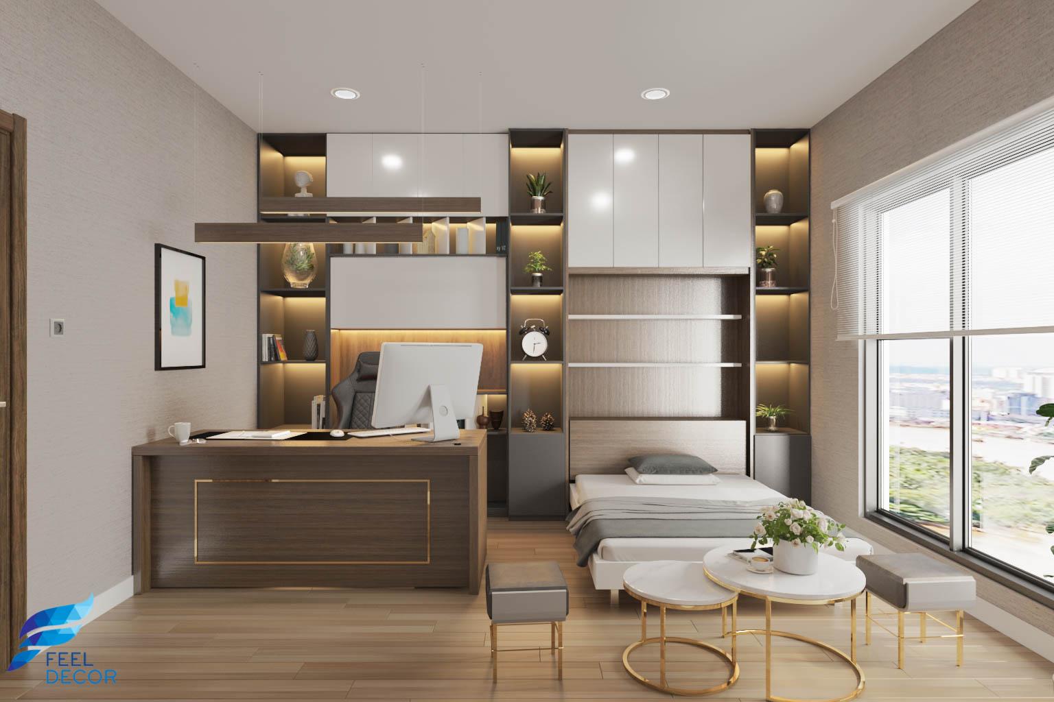 Thiết kế nội thất căn hộ Officetel chung cư Saigon Royal