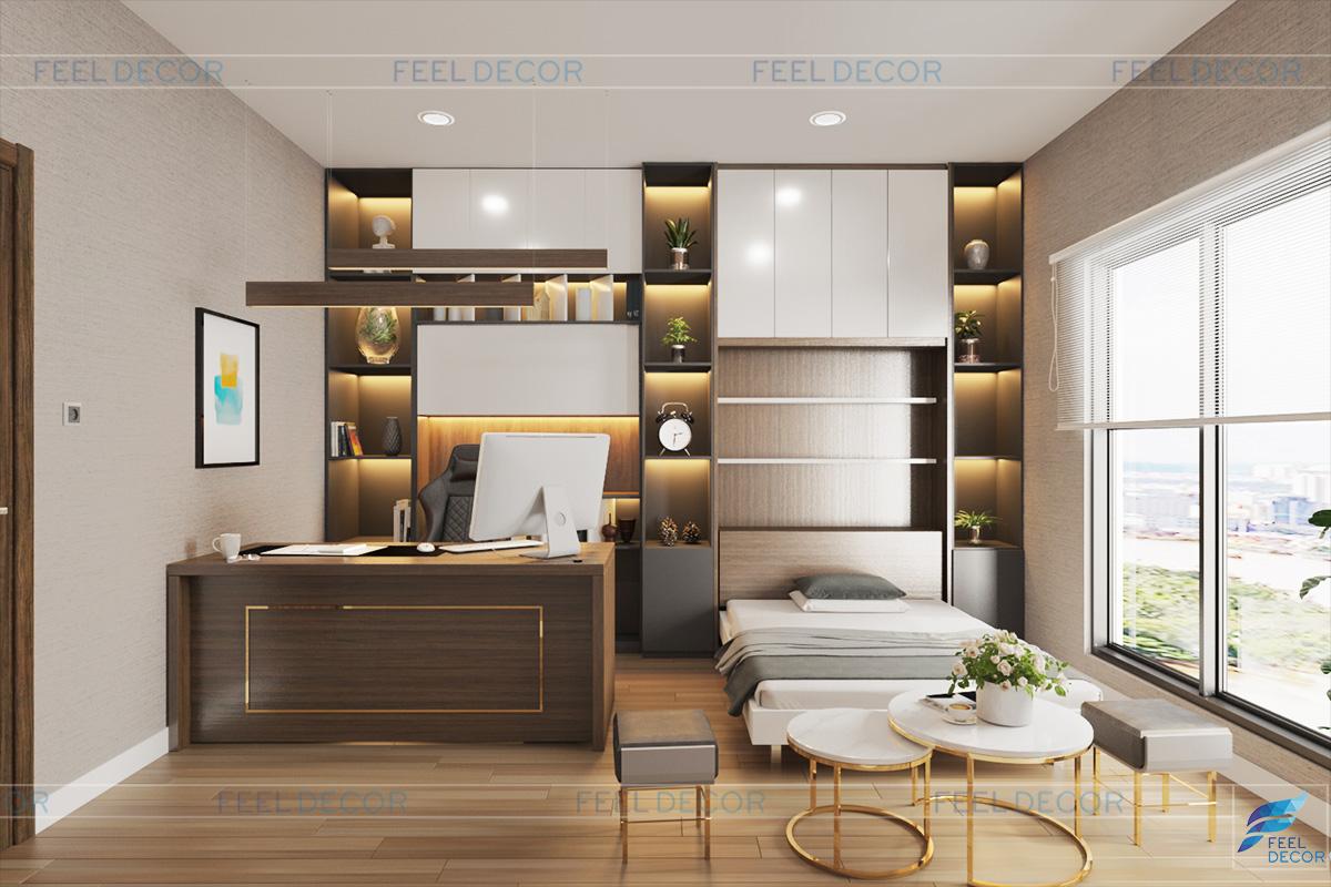 hiết kế thi công nội thất căn hộ Officetel chung cư Saigon Royal 