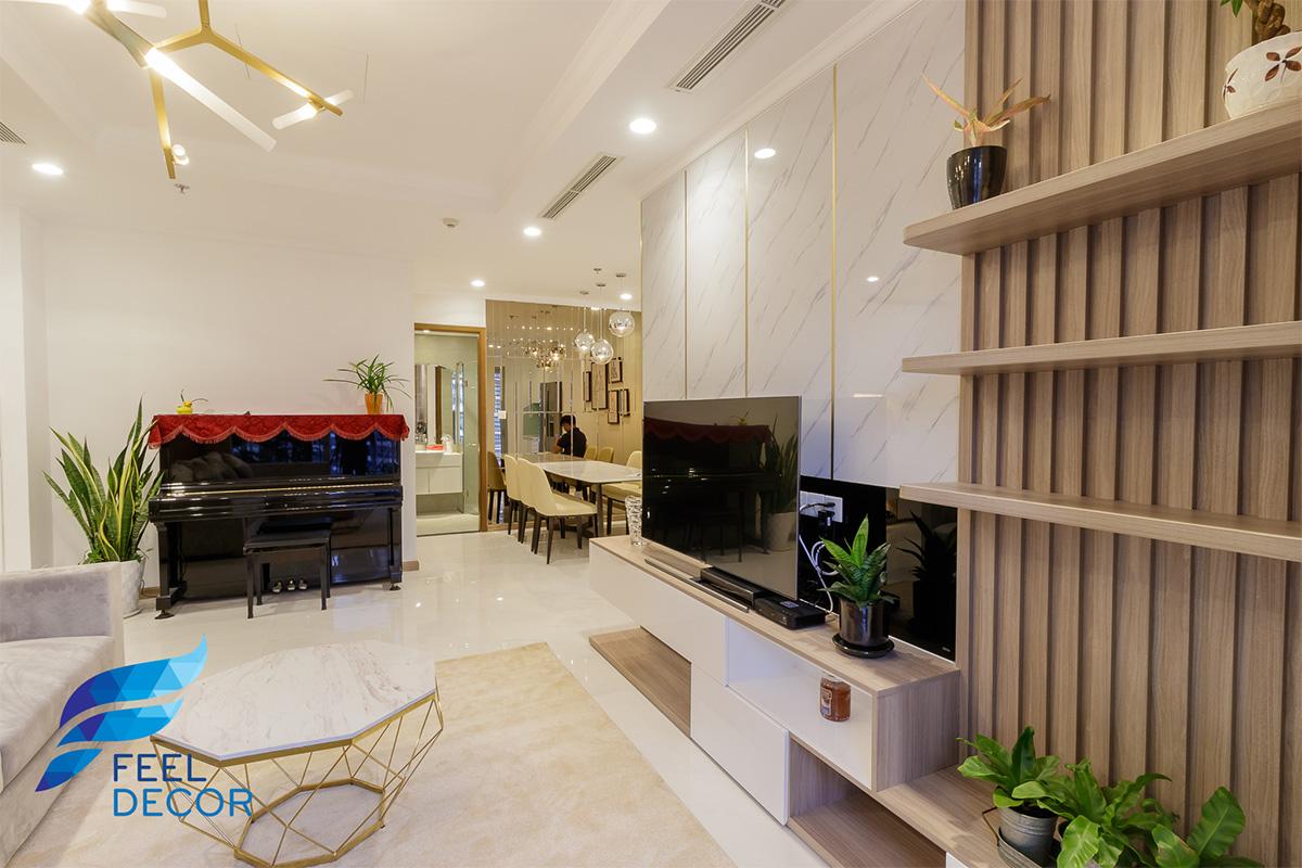 Thiết kế thi công nội thất căn hộ Vinhomes Central Park – Chủ đầu tư Chị Nguyên