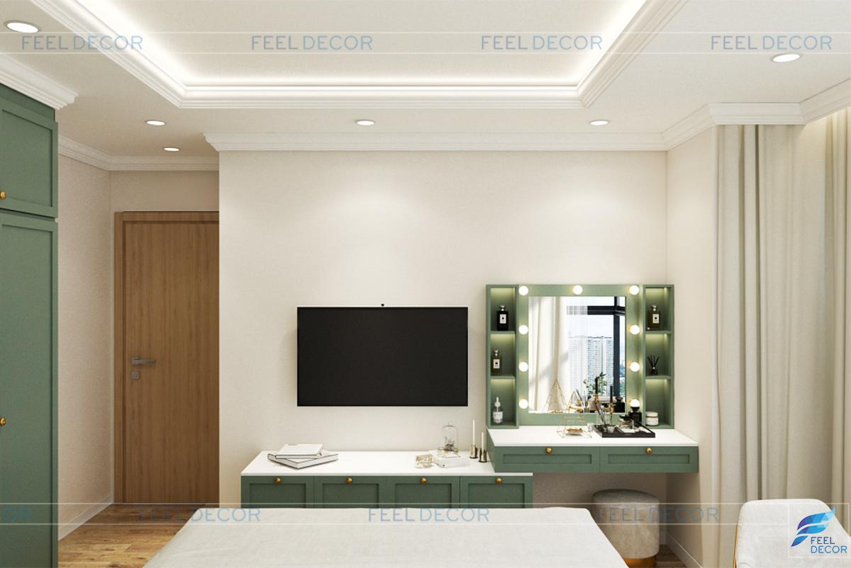 Thiết kế nội thất phòng ngủ chung cư Celadon city