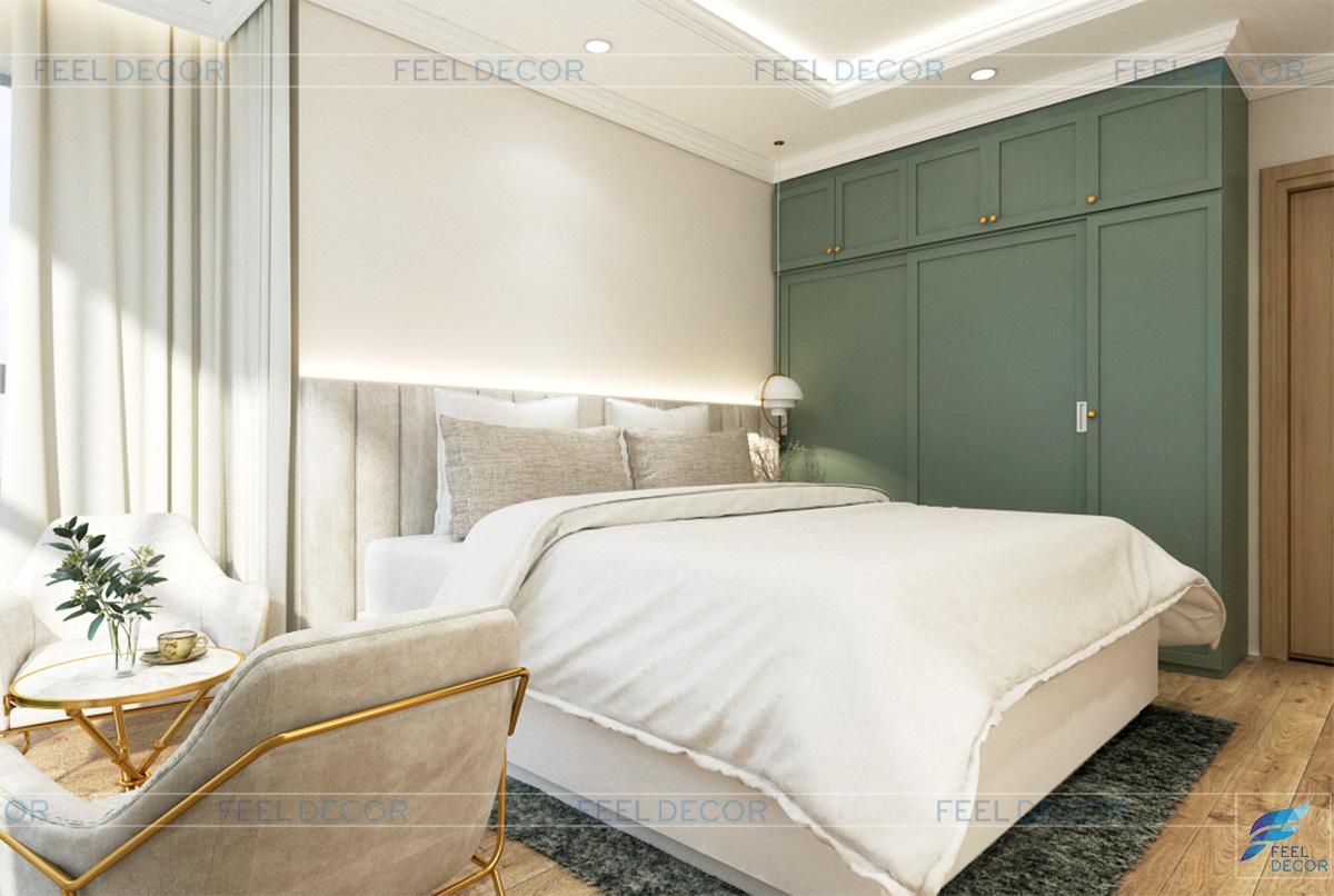 Thiết kế nội thất phòng ngủ chung cư Celadon city