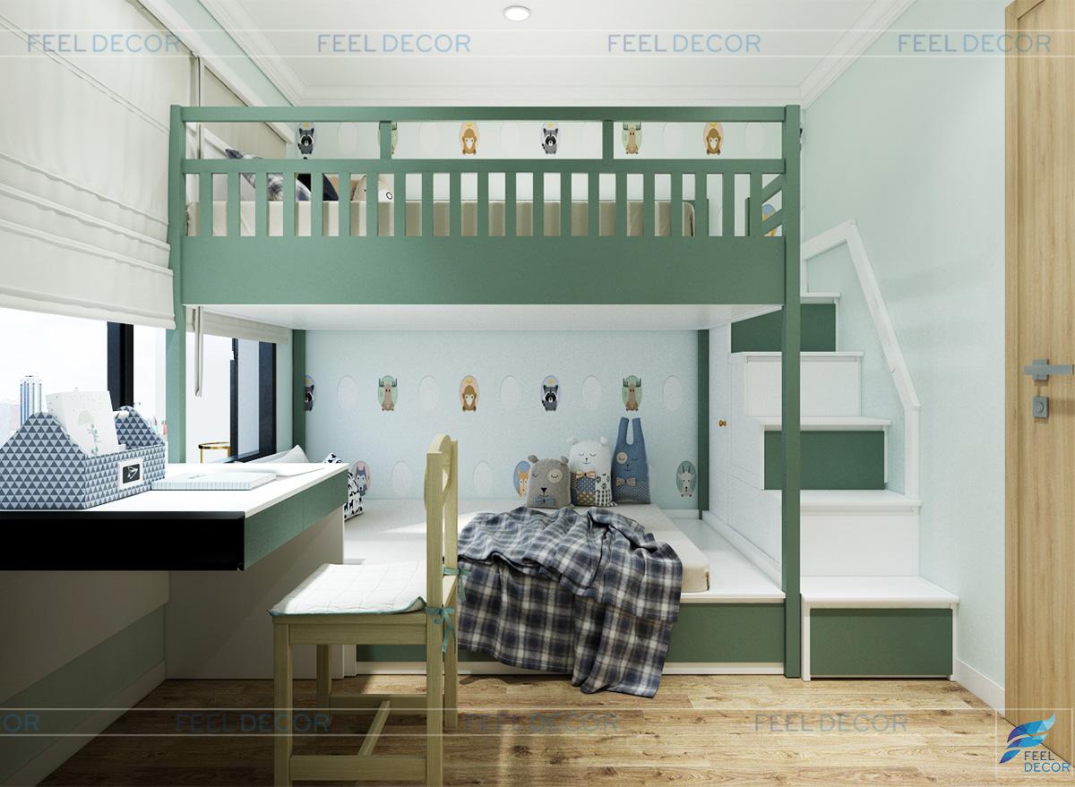 Thiết kế nội thất phòng ngủ trẻ em chung cư Celadon city