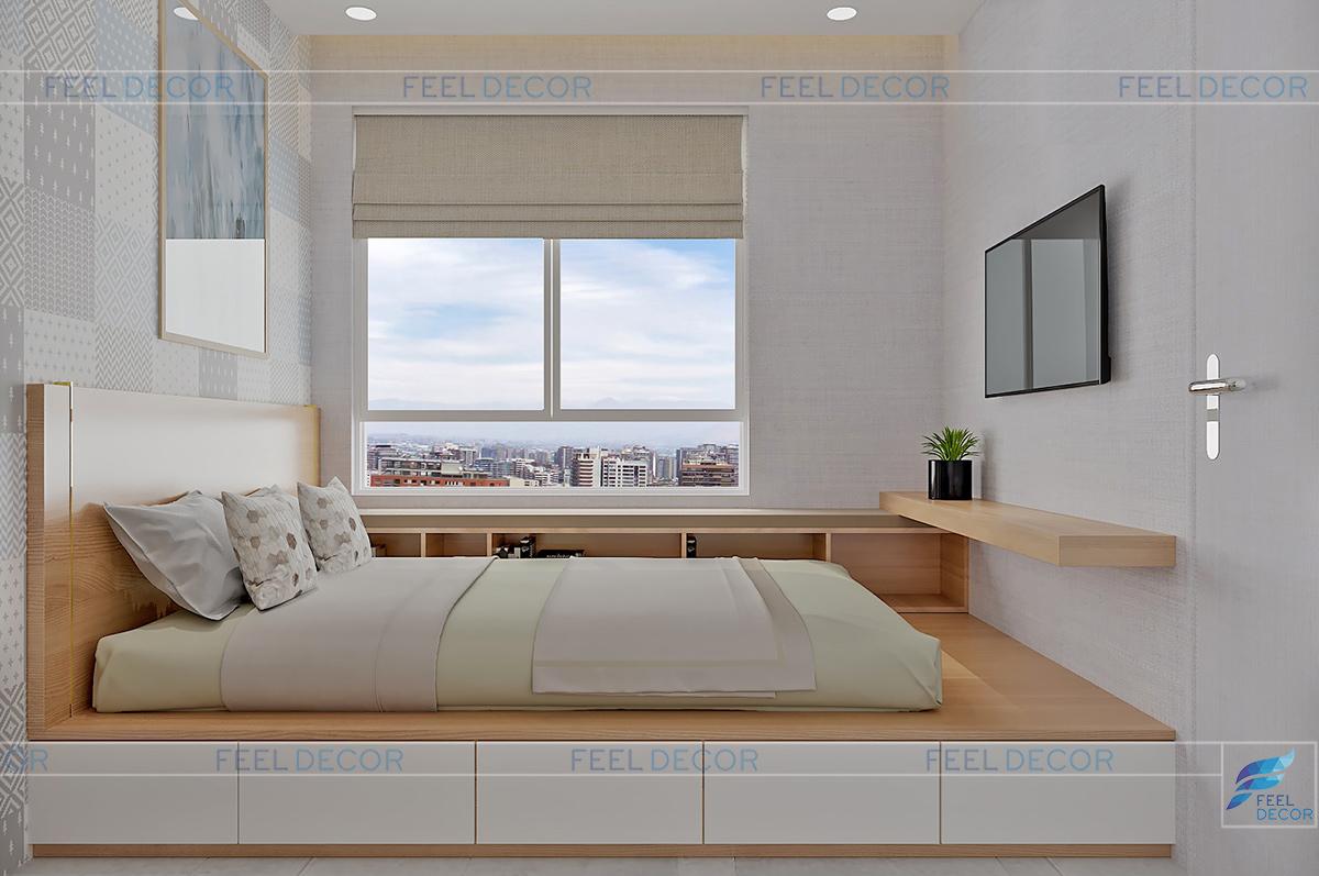 Thiết kế thi công nội thất căn hộ 83m2 chung cư Sunrise Riverside – Chủ đầu tư chị Hiền