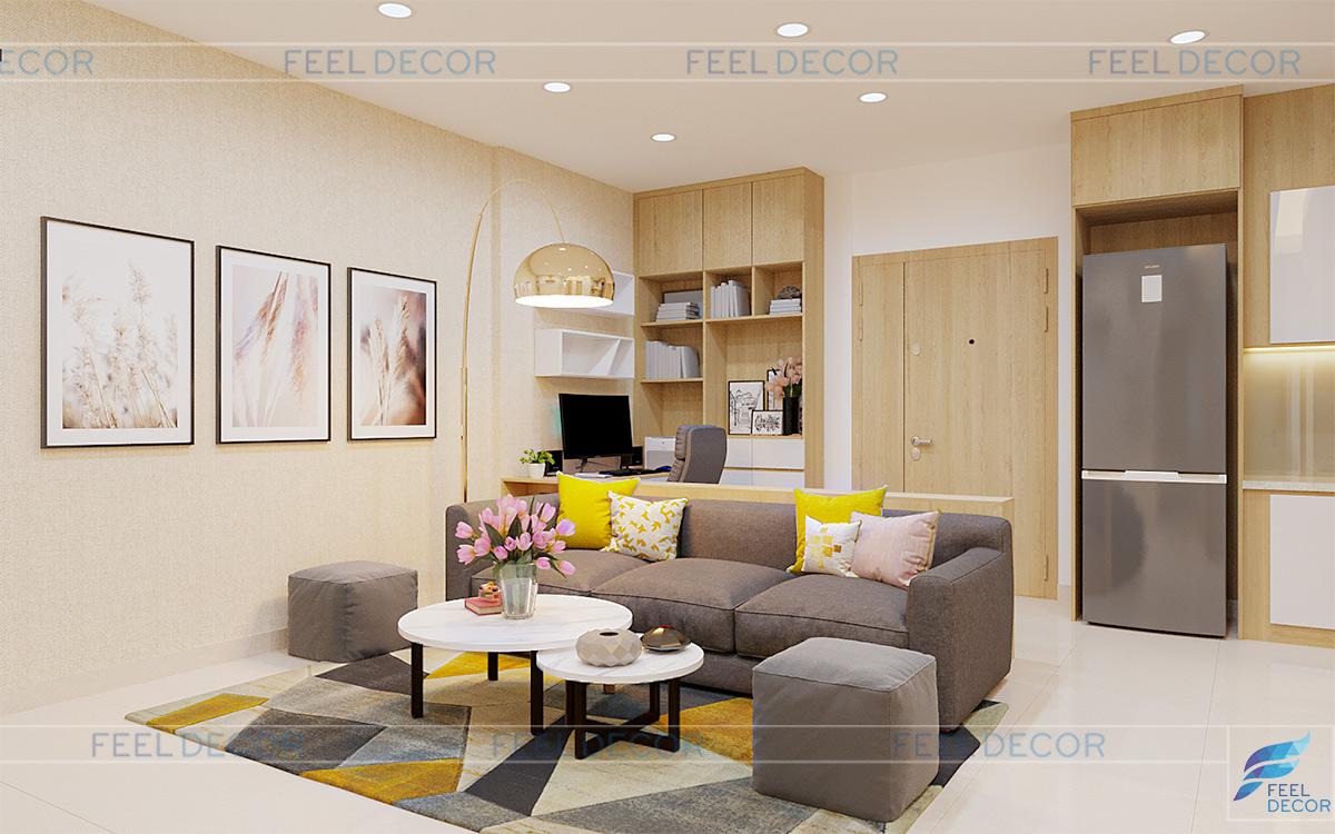 Thiết kế thi công nội thất căn hộ chung cư The South Dragon – Chủ đầu tư chị Hoa