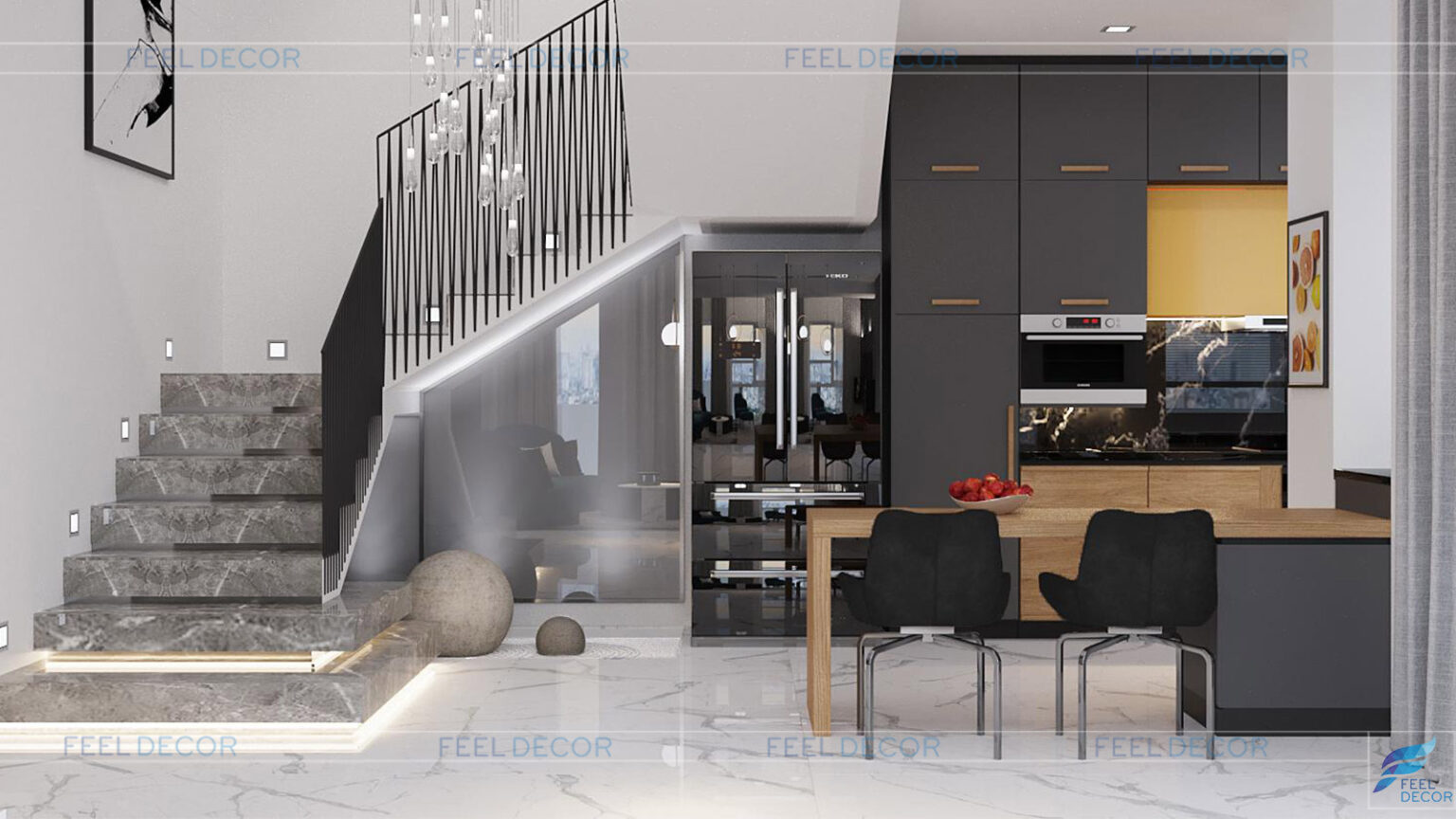 Thiết kế trang trí nội thất căn hộ chung cư ↔ Feel Decor